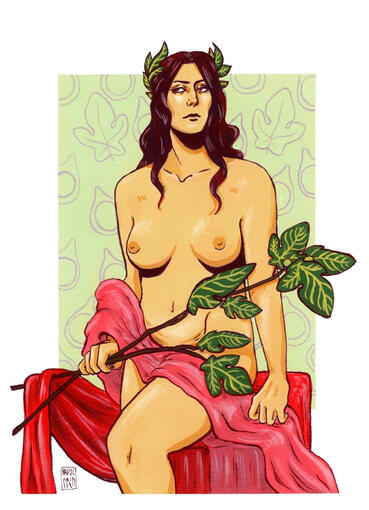 Hemera - gouache, watercolour