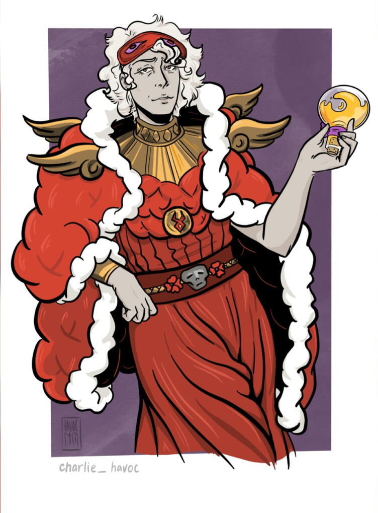 Hypnos Hades fanart - digital