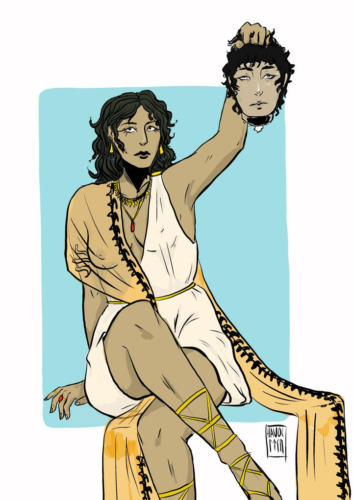 Medusa with the Head of Perseus - digital