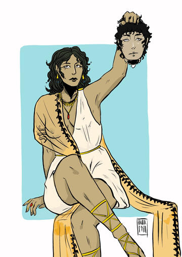 Medusa with the Head of Perseus - digital