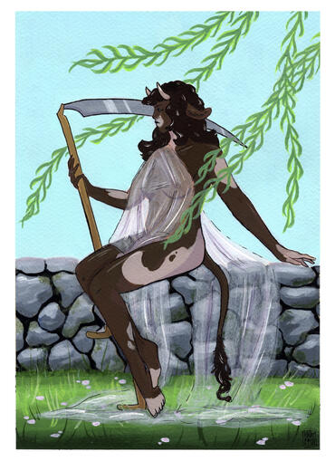 Harvest, gouache, watercolour, pencil